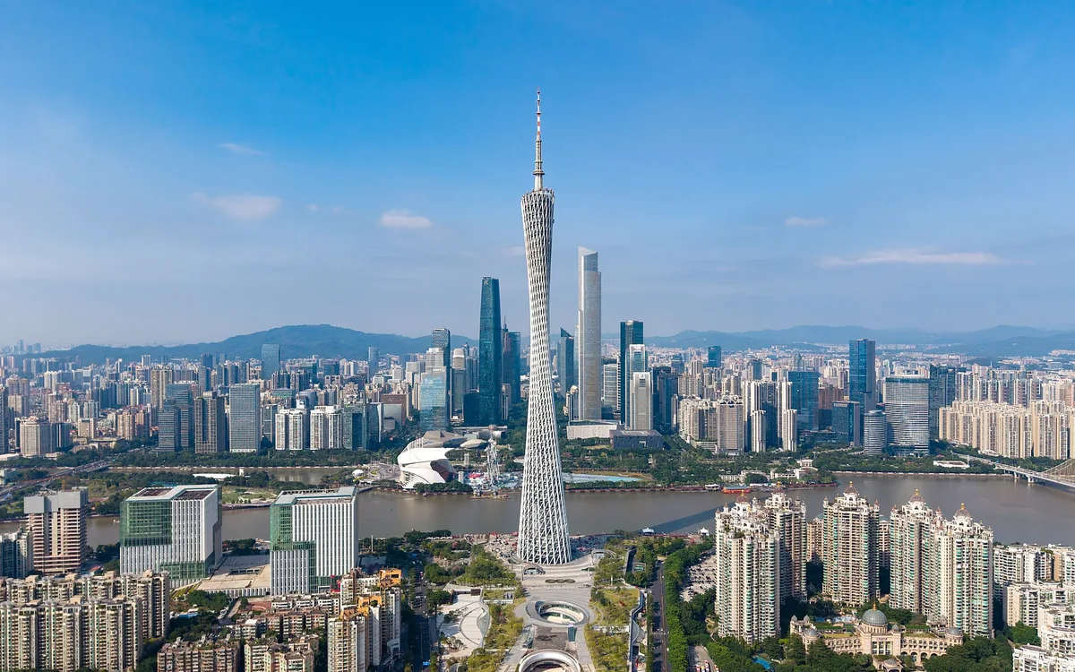Guangzhou skyline with Canton Tower